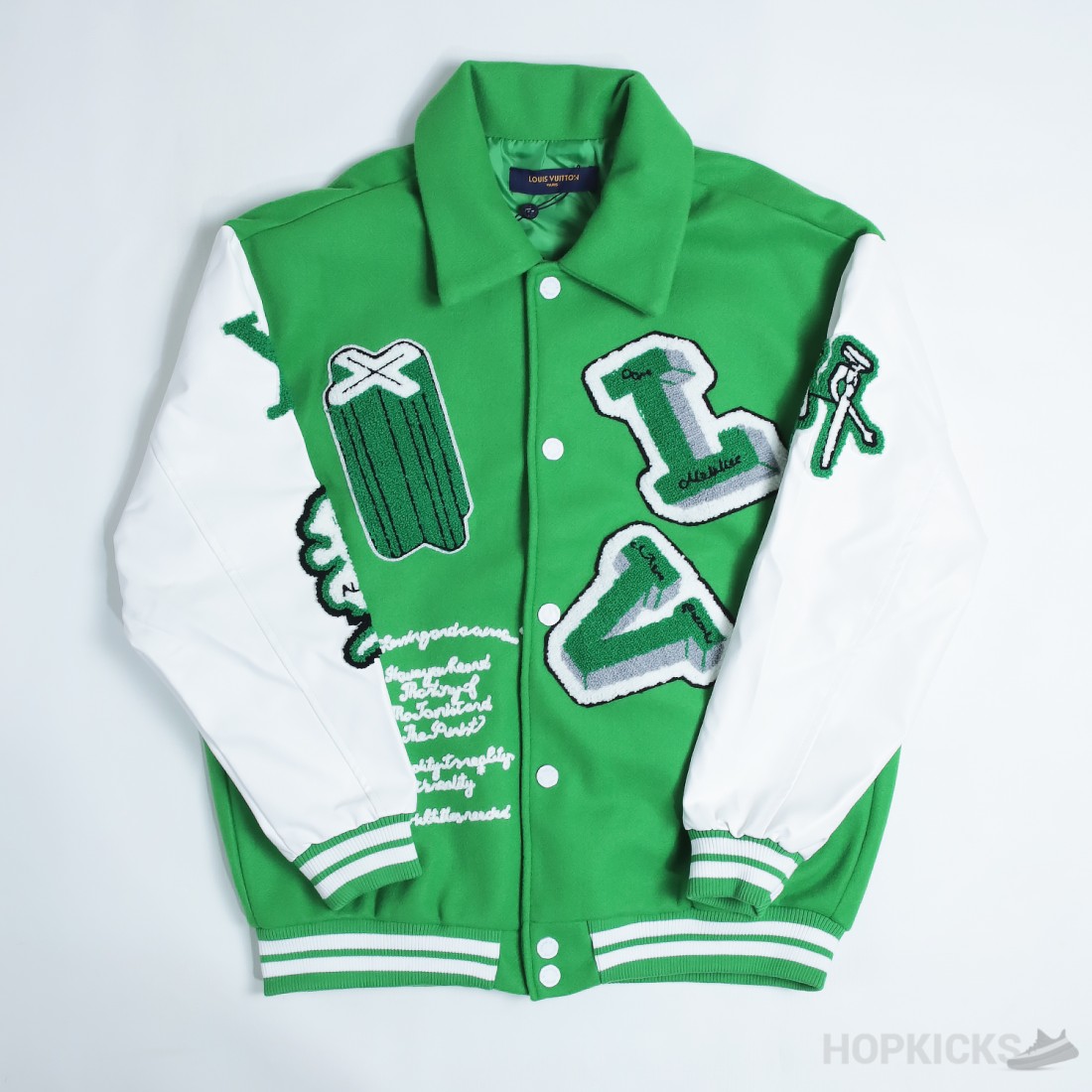 Lv varsity discount jacket green